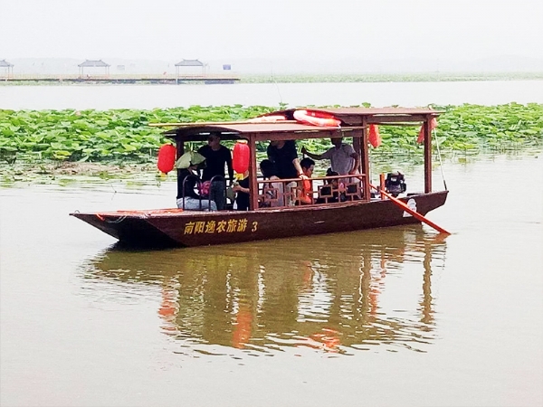 鋁合金仿木質傳統結構搖櫓船